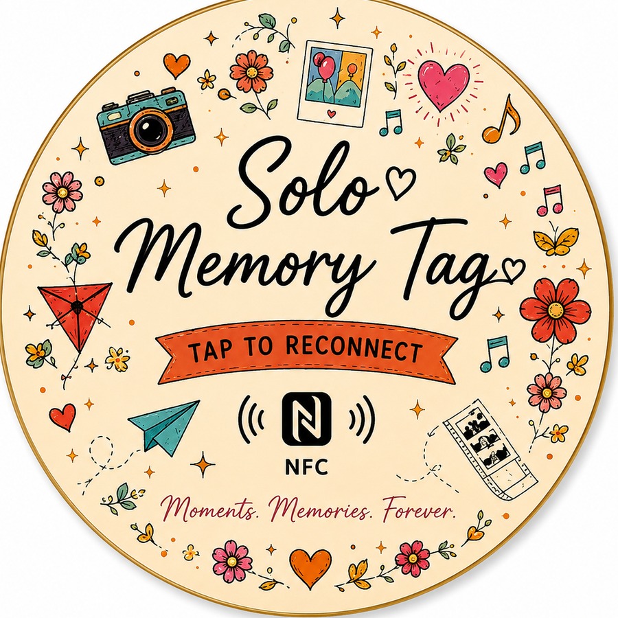 Memory Tag — Doodle Bloom design