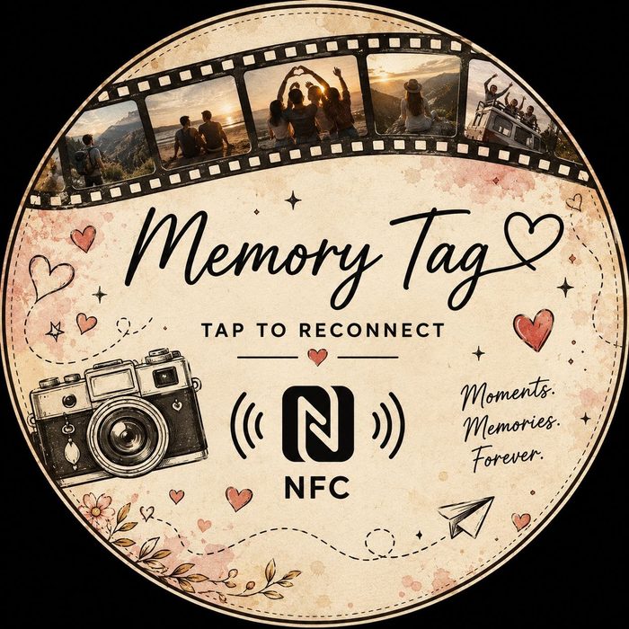 Memory Tag — Sunset Reel design